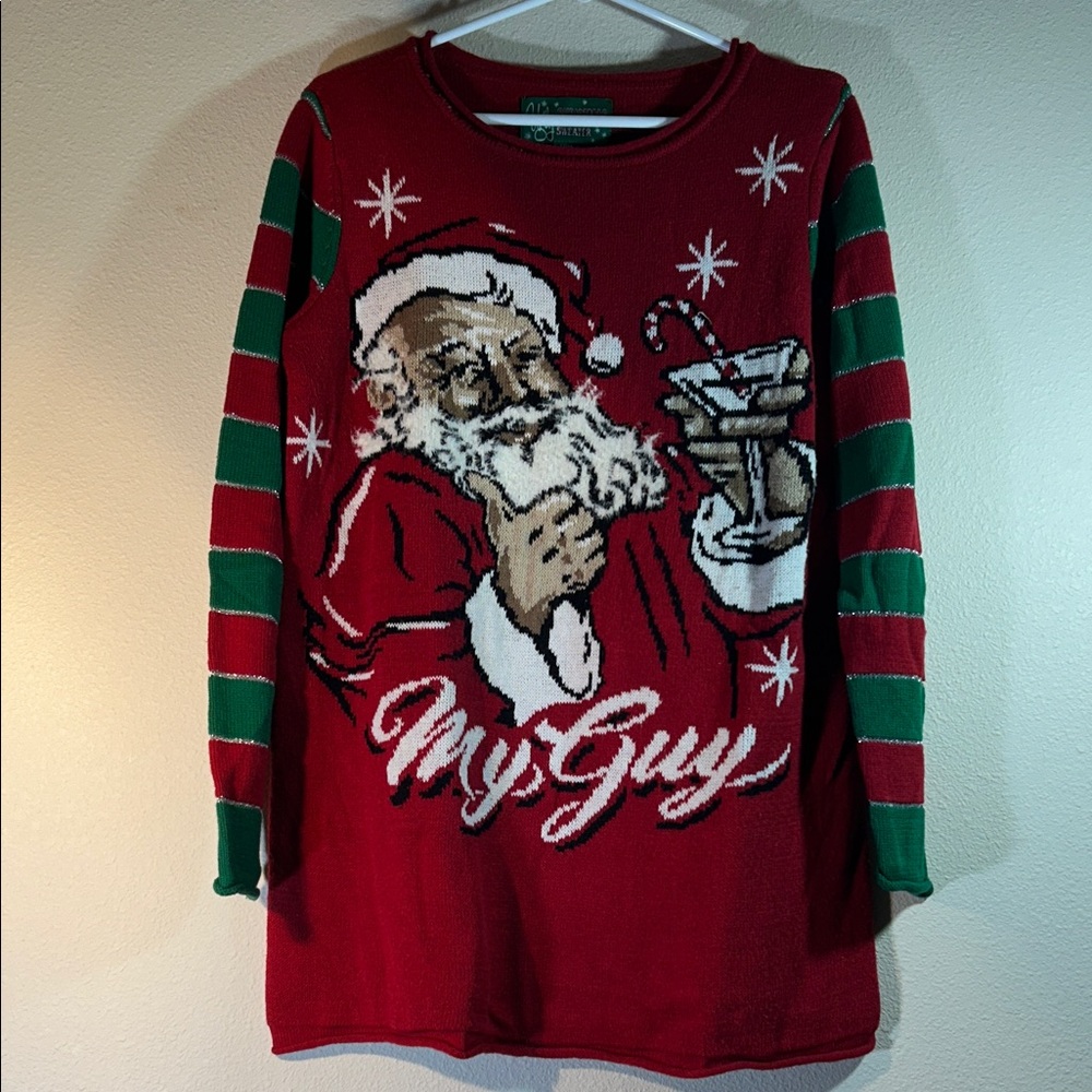Festive Ugly Christmas Sweater Women’s Pullover, Size Medium